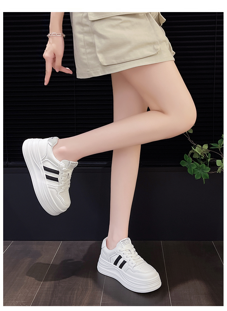 丰歌8836新款 时尚潮流百搭休闲 小白鞋