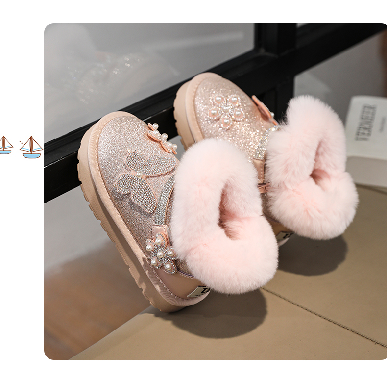  Velvet Snow Boots Cotton Warm Men's and Women's Shoes_voghion.com