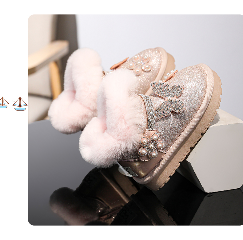  Velvet Snow Boots Cotton Warm Men's and Women's Shoes_voghion.com