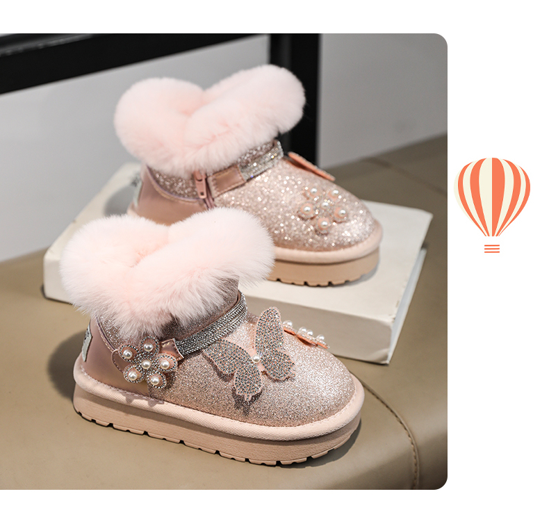  Velvet Snow Boots Cotton Warm Men's and Women's Shoes_voghion.com