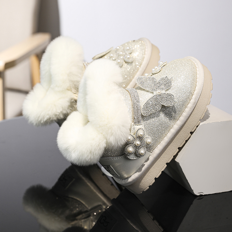  Velvet Snow Boots Cotton Warm Men's and Women's Shoes_voghion.com