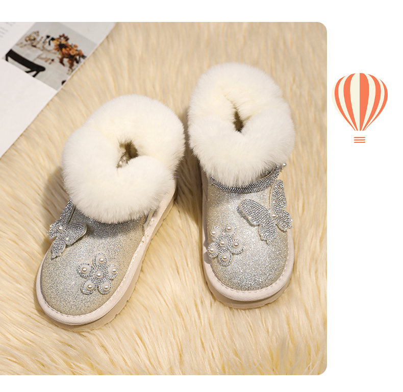  Velvet Snow Boots Cotton Warm Men's and Women's Shoes_voghion.com