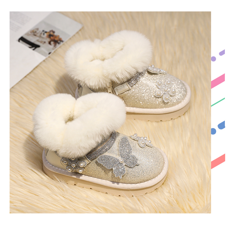  Velvet Snow Boots Cotton Warm Men's and Women's Shoes_voghion.com