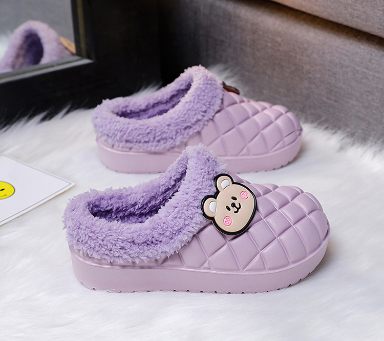   Kids Indoor Home Slippers Non Slip Cotton Slippers Home  Bedroom  _voghion.com