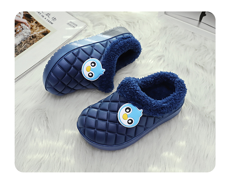 Kids Indoor Home Slippers Non Slip Cotton Slippers Home Bedroom _voghion.com