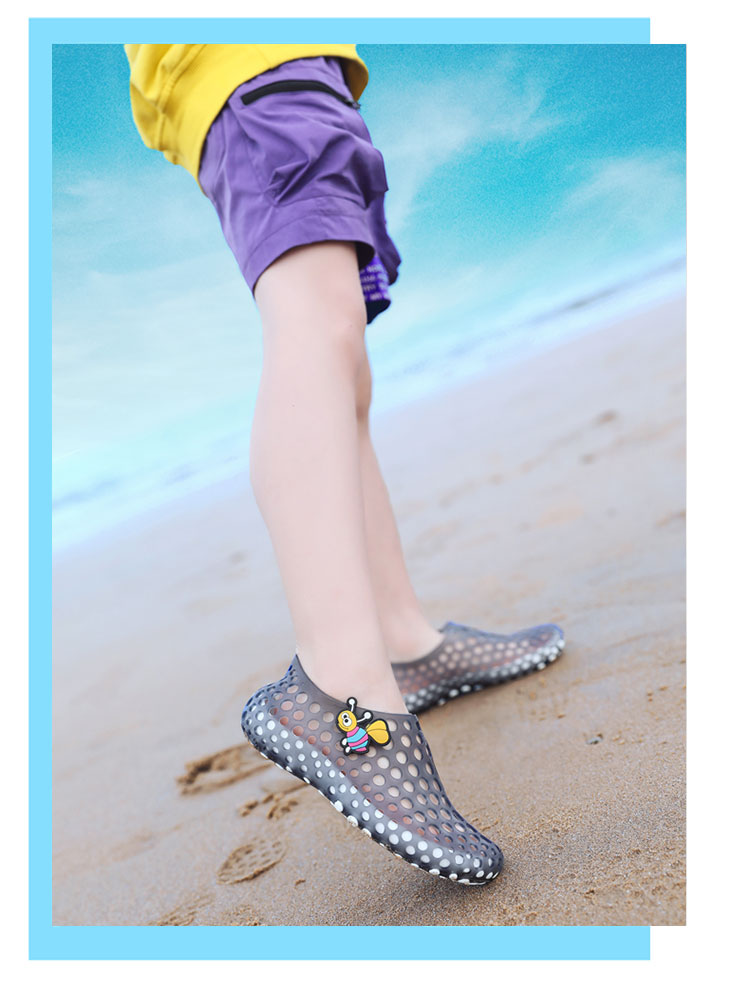 Kinderschuhe Clogs Mesh Hausschuhe Leichte Sommer Strandsandalen Wanderschuhe_voghion.com