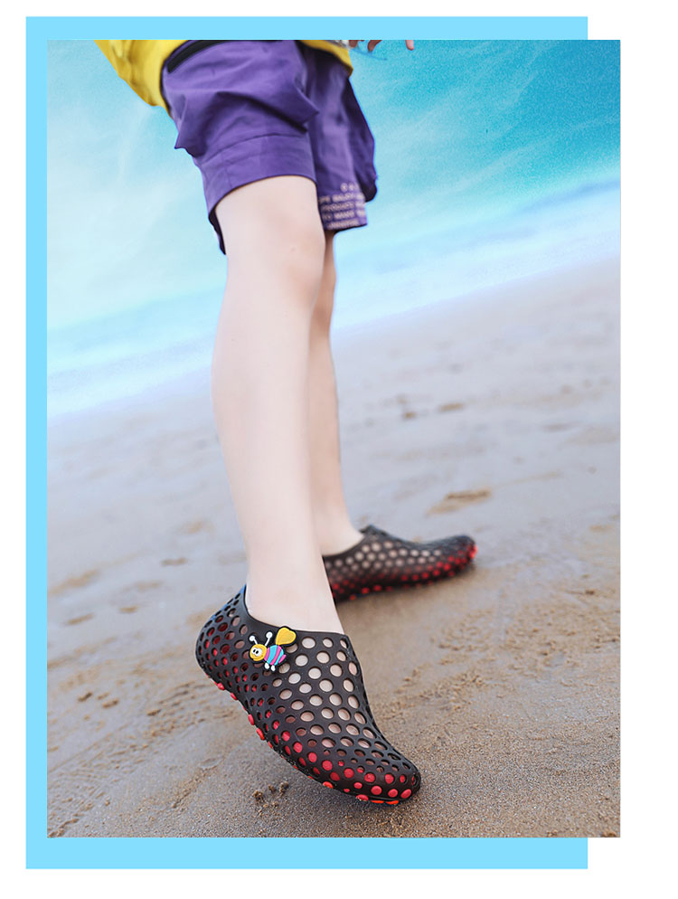 Kinderschuhe Clogs Mesh Hausschuhe Leichte Sommer Strandsandalen Wanderschuhe_voghion.com