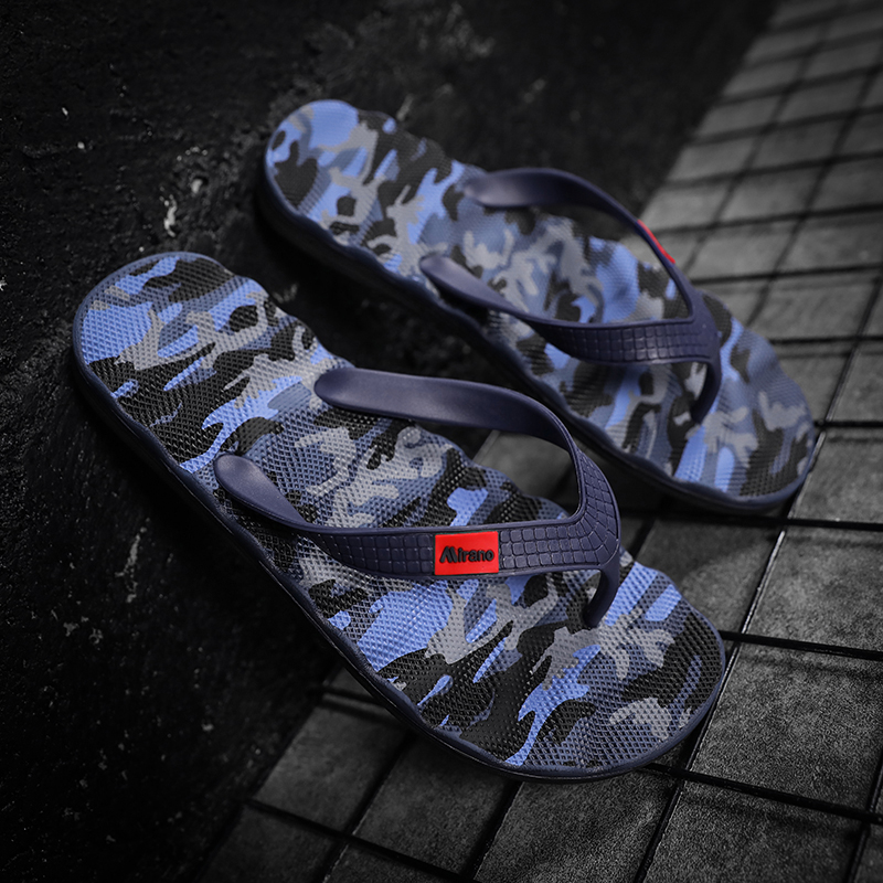 Zebra Sommer Camouflage Flip Flops Herren Sandalen_voghion.com