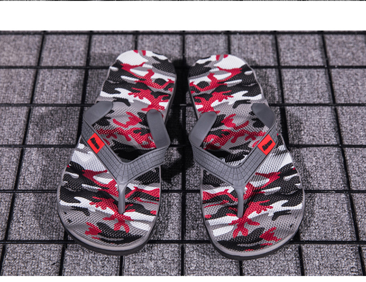 Zebra Sommer Camouflage Flip Flops Herren Sandalen_voghion.com