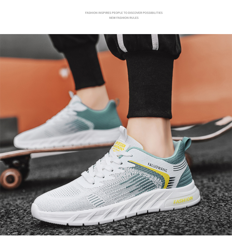 Herren Atmungsaktive Casual Walking Jogging Schuhe Slip On Mesh Trainer Mode Sneakers_voghion.com