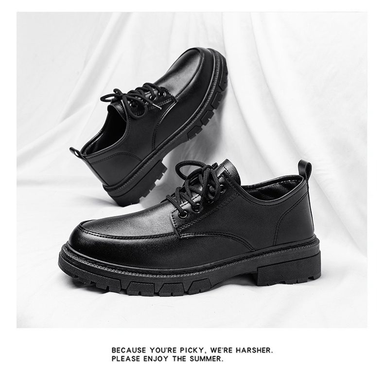  Hommes sans lacet plat mocassins affaires robe de mariée chaussures respirant en cuir verni Oxfords formels_voghion.com