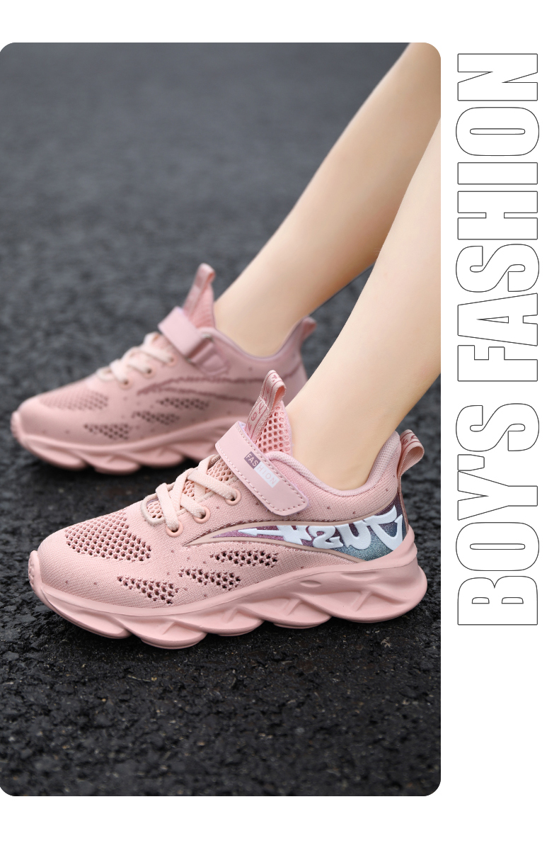 Kids Trainers Girls Running Shoes Girls Tennis Shoes  Knit Athletic Walking Shoes Lightweight Fashion Sneakers_voghion.com