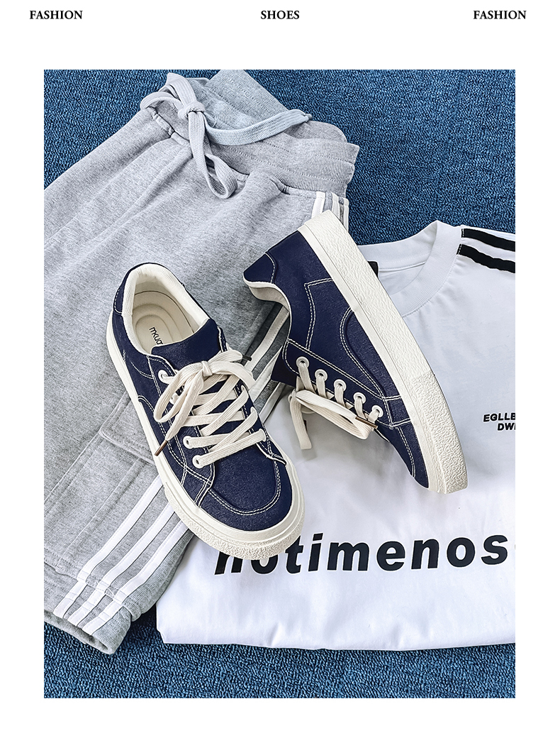 Cold sticky breathable solid color small crowd canvas China-Chic low top men's shoes_voghion.com