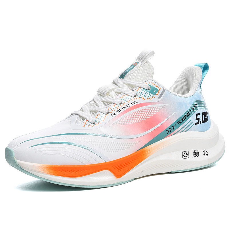 Première apparition de chaussures de course décontractées en cuir microfibre pour hommes, surdimensionnées_voghion.com