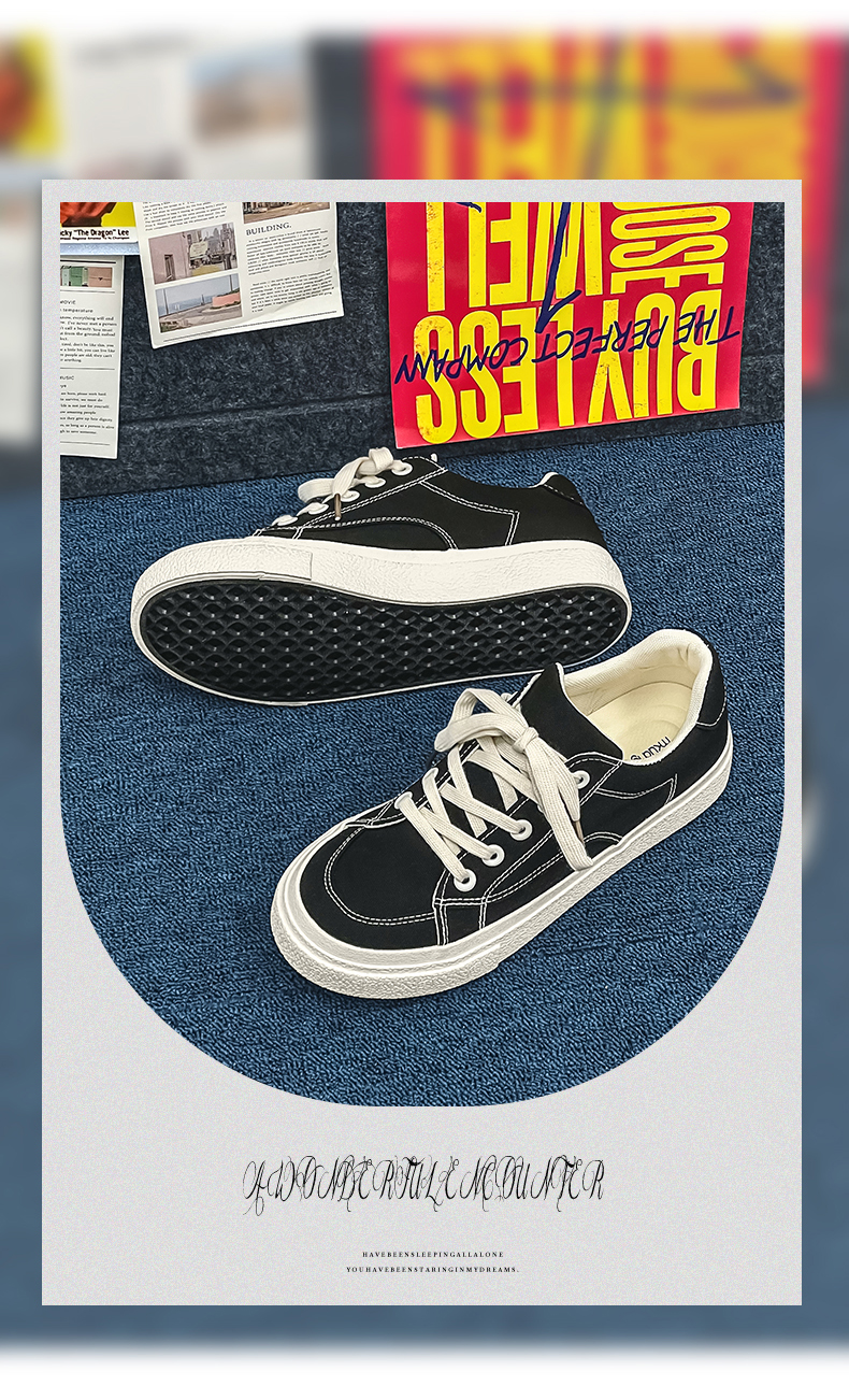 Cold sticky breathable solid color small crowd canvas China-Chic low top men's shoes_voghion.com
