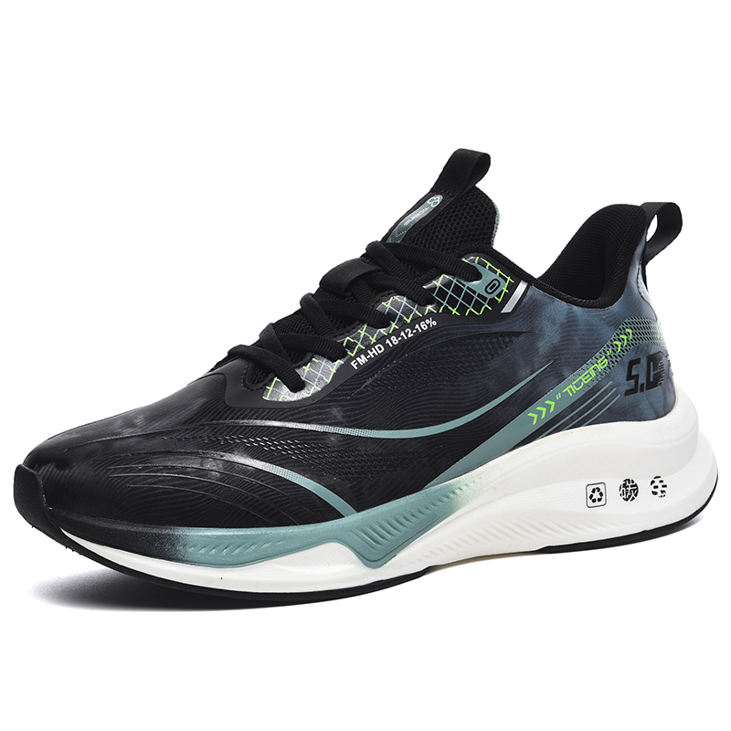 Première apparition de chaussures de course décontractées en cuir microfibre pour hommes, surdimensionnées_voghion.com
