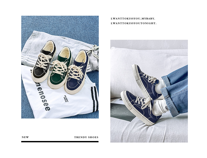Cold sticky breathable solid color small crowd canvas China-Chic low top men's shoes_voghion.com