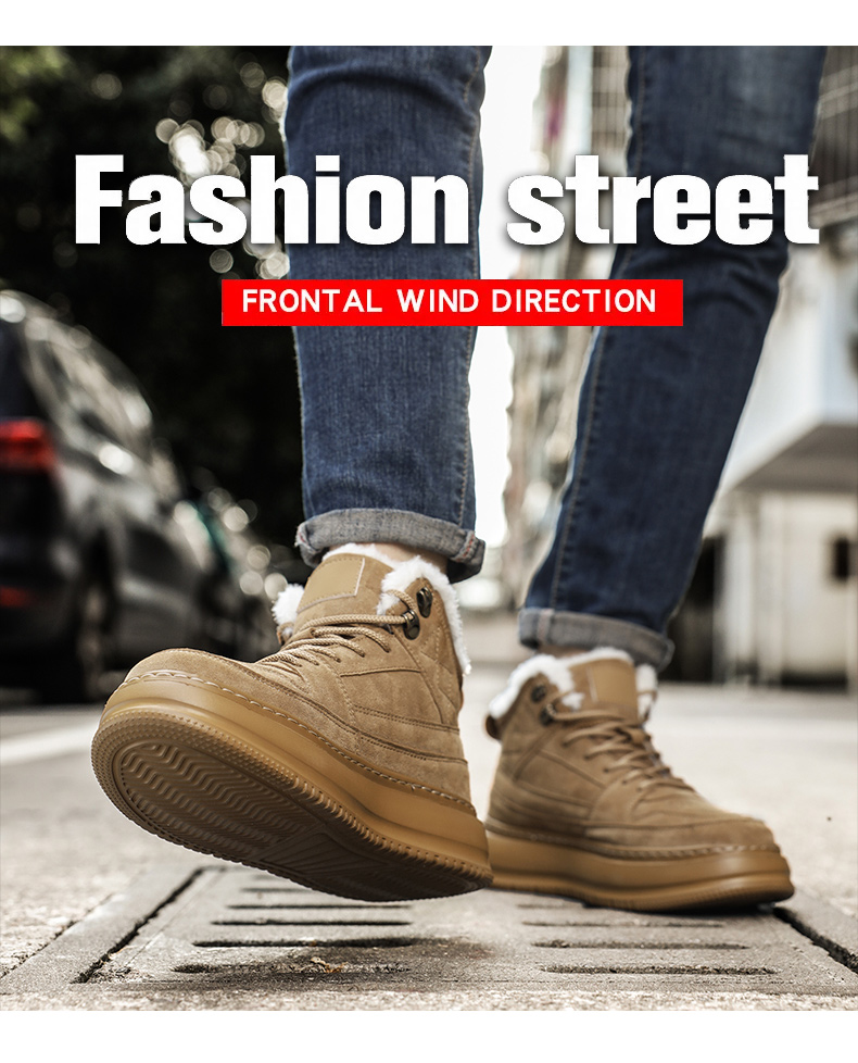 Chaussures homme de haute qualité, automne-hiver, nouvelles baskets sport décontractées doublées polaire épaisses_voghion.com