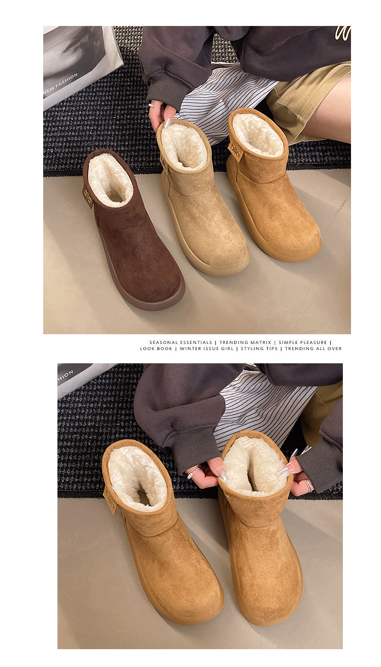 道格-KZ5810【冬季女雪地靴小土豆加绒棉鞋】货足主推