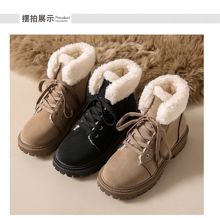 道盛-2399【冷粘轻质】雪地靴加绒保暖女鞋马丁靴 货足主推