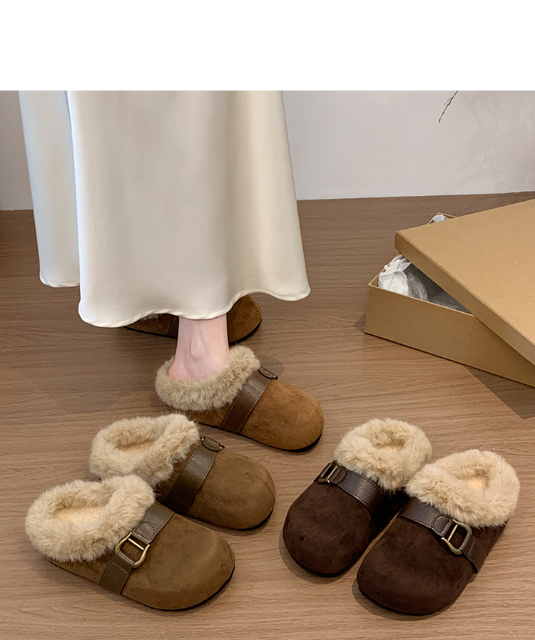 【帝兴女鞋】雪地靴冬季2026加厚保暖防滑短款毛毛棉鞋
