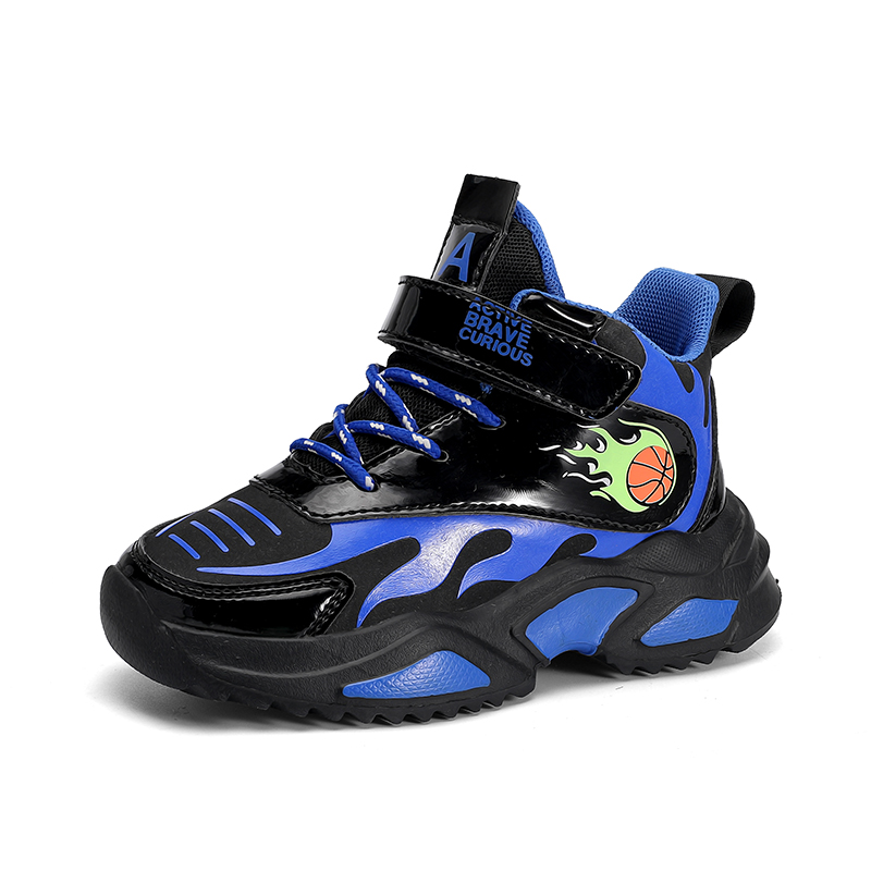 herfst winter nieuwe leren kinder sport vrijetijdsschoenen, basketbalschoenen_voghion.com