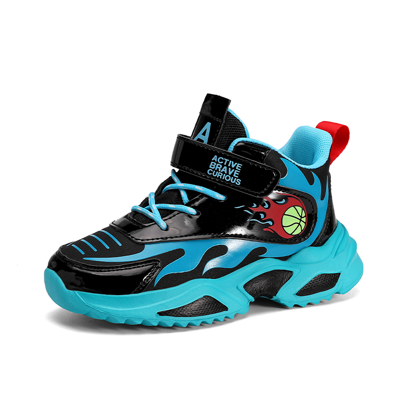 herfst winter nieuwe leren kinder sport vrijetijdsschoenen, basketbalschoenen_voghion.com