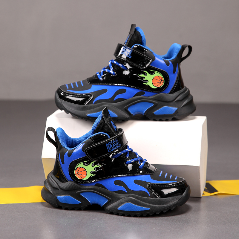 herfst winter nieuwe leren kinder sport vrijetijdsschoenen, basketbalschoenen_voghion.com