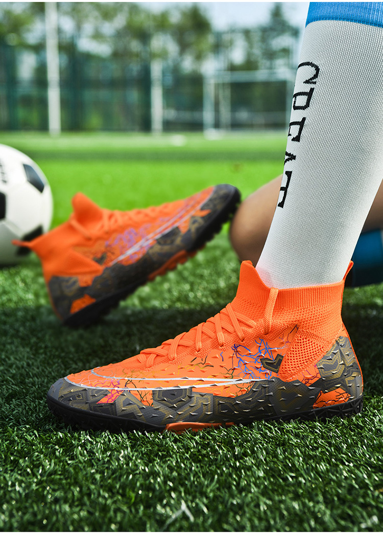 Scarpe da calcio da uomo senza cuciture di alta qualità Scarpe da calcio a spighe lunghe da donna Scarpe da calcio a spighe lunghe Scarpe sportive per adulti EU33-46_voghion.com