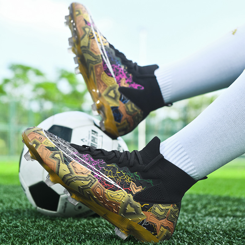 Scarpe da calcio da uomo senza cuciture di alta qualità Scarpe da calcio a spighe lunghe da donna Scarpe da calcio a spighe lunghe Scarpe sportive per adulti EU33-46_voghion.com