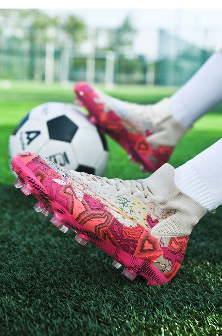 Scarpe da calcio da uomo senza cuciture di alta qualità Scarpe da calcio a spighe lunghe da donna Scarpe da calcio a spighe lunghe Scarpe sportive per adulti EU33-46_voghion.com