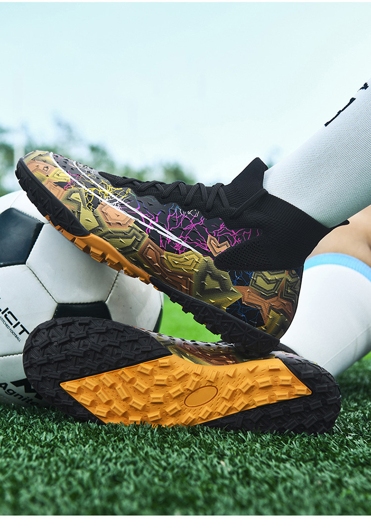 Scarpe da calcio da uomo senza cuciture di alta qualità Scarpe da calcio a spighe lunghe da donna Scarpe da calcio a spighe lunghe Scarpe sportive per adulti EU33-46_voghion.com