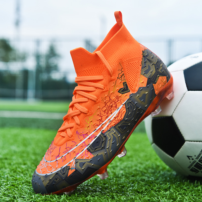 Scarpe da calcio da uomo senza cuciture di alta qualità Scarpe da calcio a spighe lunghe da donna Scarpe da calcio a spighe lunghe Scarpe sportive per adulti EU33-46_voghion.com