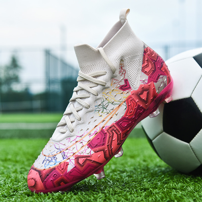 Scarpe da calcio da uomo senza cuciture di alta qualità Scarpe da calcio a spighe lunghe da donna Scarpe da calcio a spighe lunghe Scarpe sportive per adulti EU33-46_voghion.com