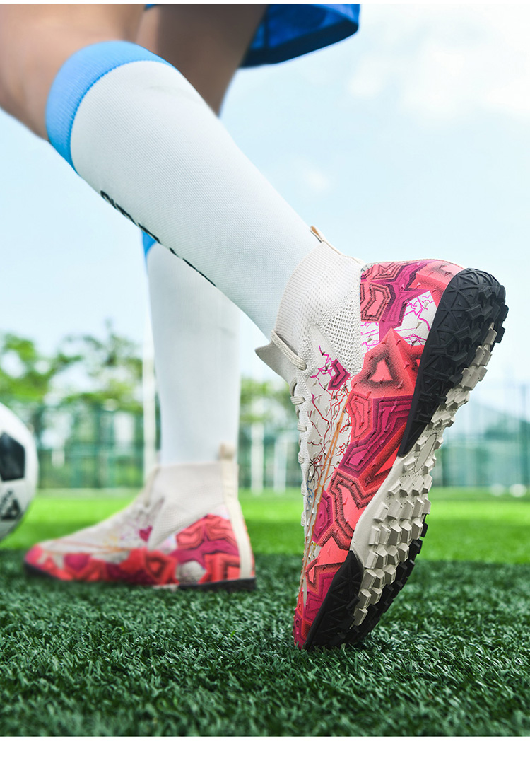 Scarpe da calcio da uomo senza cuciture di alta qualità Scarpe da calcio a spighe lunghe da donna Scarpe da calcio a spighe lunghe Scarpe sportive per adulti EU33-46_voghion.com