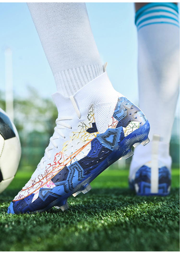 Scarpe da calcio da uomo senza cuciture di alta qualità Scarpe da calcio a spighe lunghe da donna Scarpe da calcio a spighe lunghe Scarpe sportive per adulti EU33-46_voghion.com