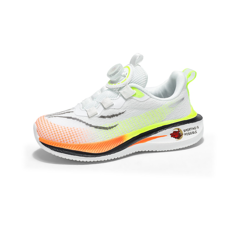 Breathable Mesh Running Shoes With Rotating Buckle For Boys_voghion.com