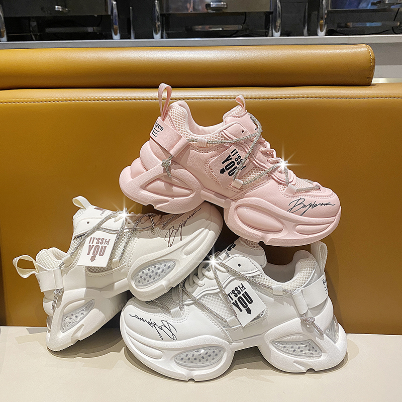 爱8女鞋炫彩巴黎世家广场舞老爹鞋直播爆款走秀潮鞋时尚运动女鞋