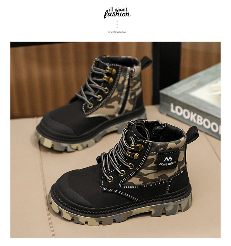 Barnas Martin Høst/Vinter Nye Gule Friluftsstøvler_voghion.com