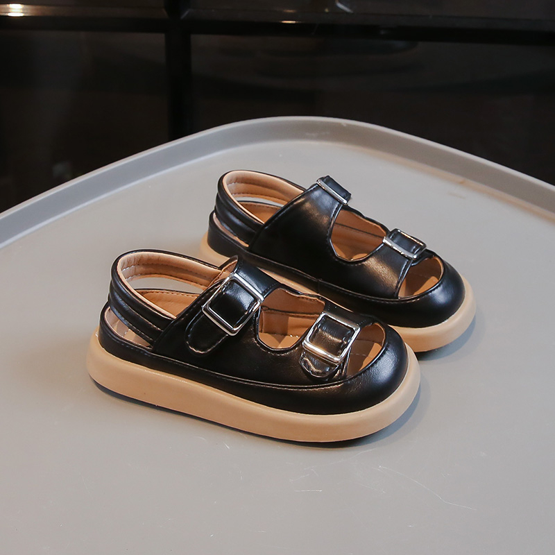 Halkfria sandaler med mjuk sula för flickor strand sommar_voghion.com