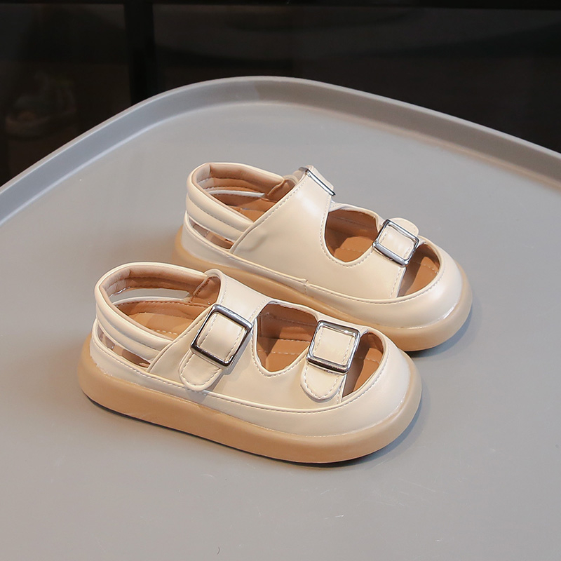 Halkfria sandaler med mjuk sula för flickor strand sommar_voghion.com