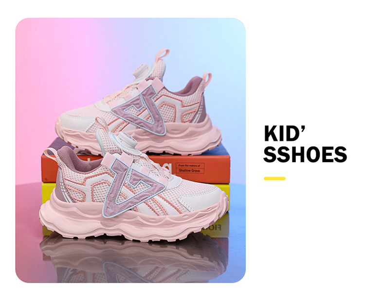 Boys Lightweight Breathable Mesh Sneakers For Active Kids_voghion.com