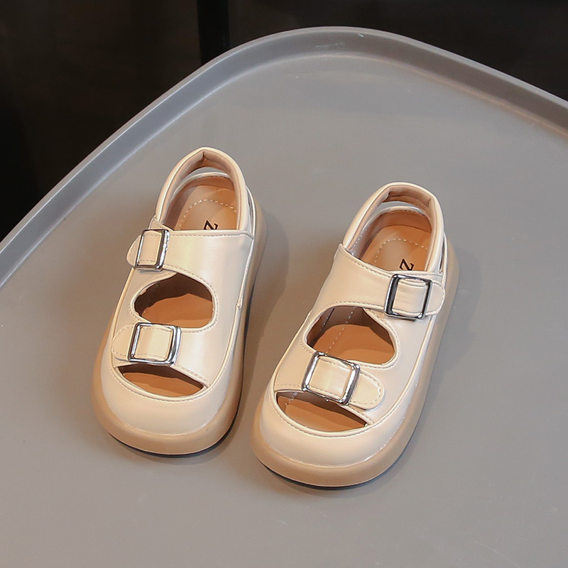 Halkfria sandaler med mjuk sula för flickor strand sommar_voghion.com