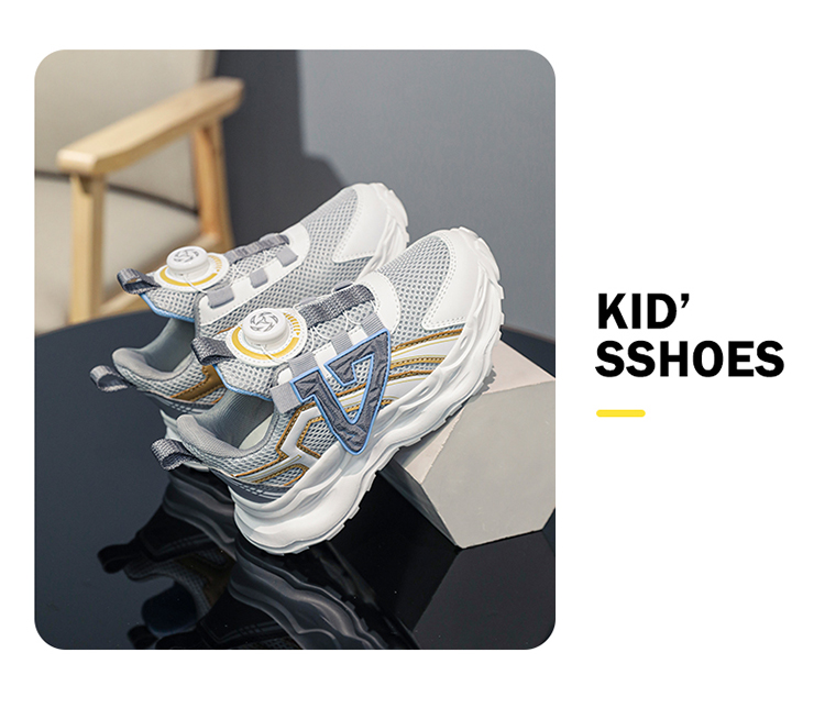 Boys Lightweight Breathable Mesh Sneakers For Active Kids_voghion.com