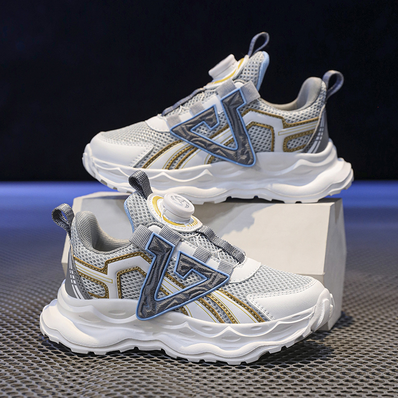 Four Seasons Mesh Sports Shoes, Big Kids Lightweight Running Shoes_voghion.com