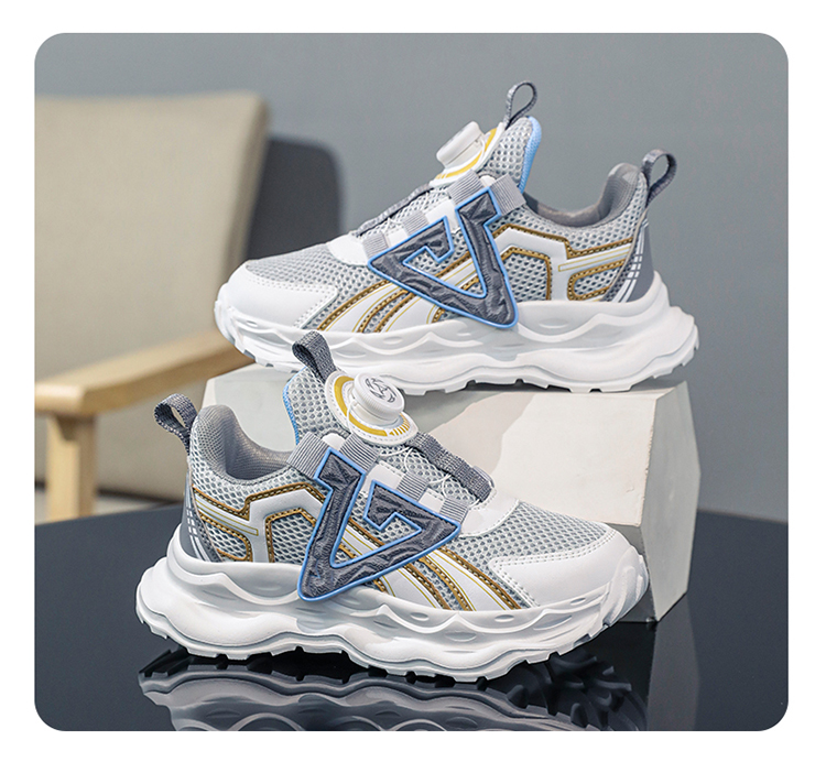 Boys Lightweight Breathable Mesh Sneakers For Active Kids_voghion.com