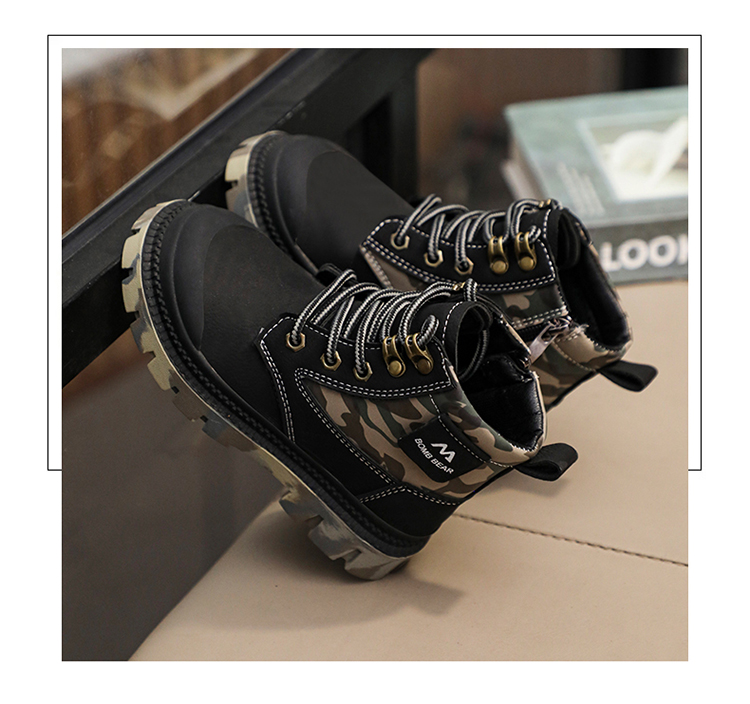 Barnas Martin Høst/Vinter Nye Gule Friluftsstøvler_voghion.com