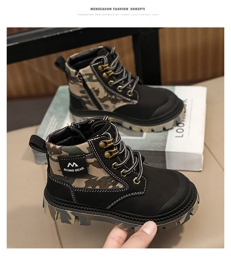 Barnas Martin Høst/Vinter Nye Gule Friluftsstøvler_voghion.com