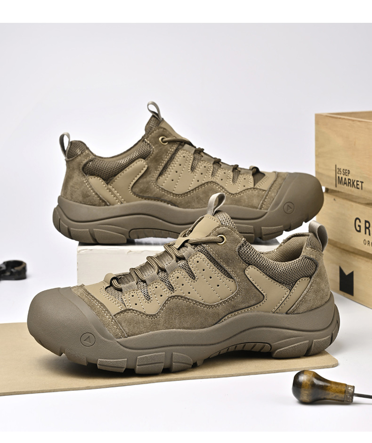 南风9875真皮户外防滑耐磨登山徒步鞋38-46皮鞋码批10