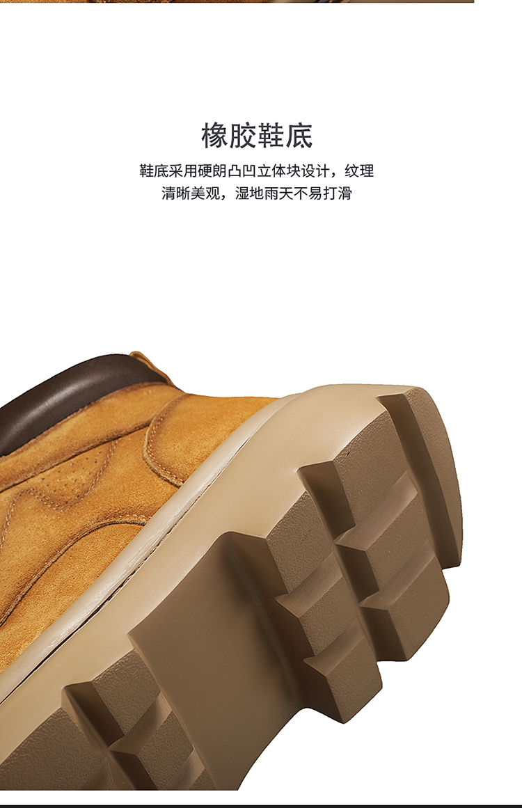 南风92027头层猪皮潮流工装靴时尚马丁靴38-45皮鞋码批
